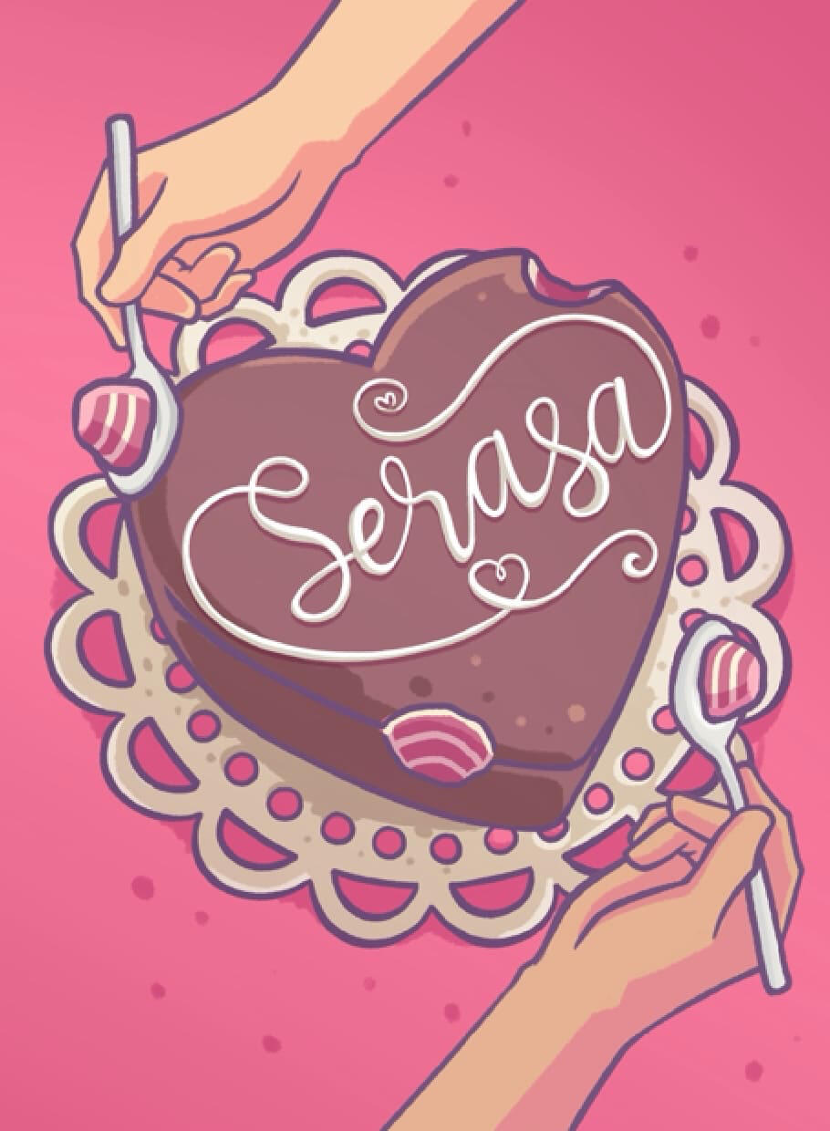 “Serasa” | Book Cover for Puspamala Pustaka